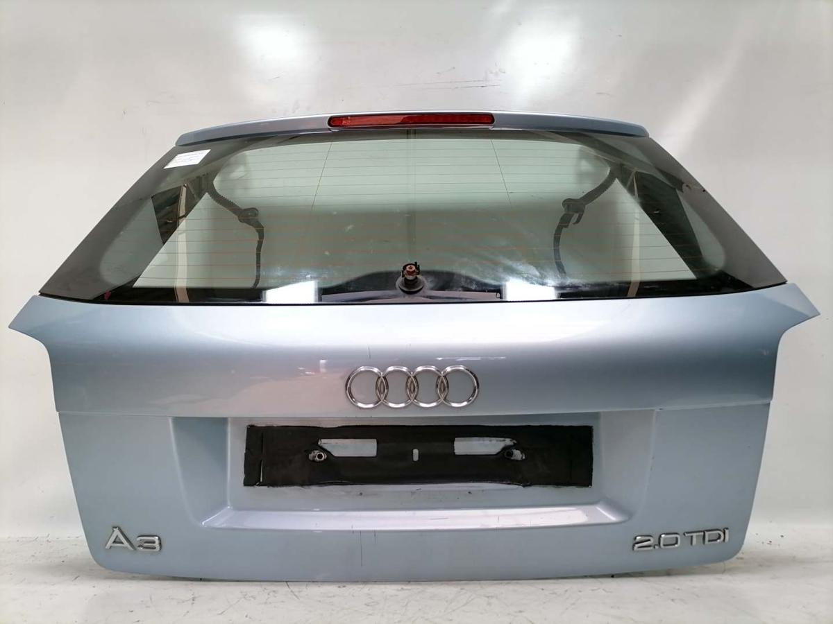 Audi A3 8P original Heckklappe mit Heckscheibe LY5J Liquidblau 3-T&uuml;rer Bj.2004
